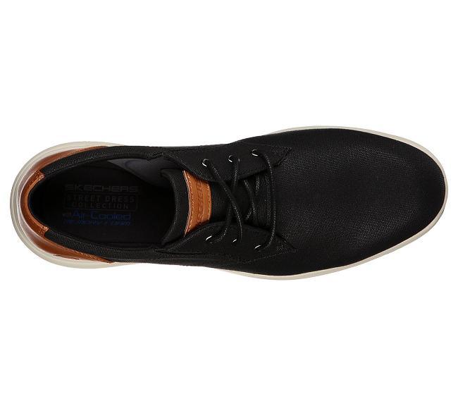 Zapatos Sin Cordones Skechers Hombre - Darlow Negro VBZQS1759